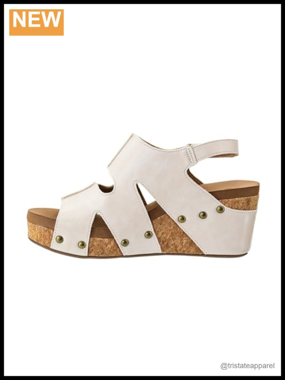 Corkys Women's Cut It Out Wedge Sandals 2.5-Inch Heel Leather Hook & Loop